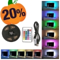 Bandă Decorativă Cu Lumini LED RGB În 16 Culori - 5m