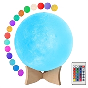 Lampă De Veghe / Noapte RGB LED Moon YK2302 - 15cm, 1000mAh