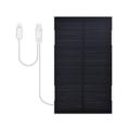 RH-P09 Panou solar monocristalin ETFE de 5V, 2W pentru camping - IP65, cu cablu Lightning și USB-C