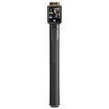 RK-X40W Ultra Bluetooth Selfie Stick cu oglindire a ecranului și suport Auto Pop-Open - Negru