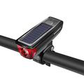 ROCKBROS HJ-052 Lumina frontală pentru bicicletă Lumina de bicicletă cu încărcare solară pentru biciclete cu clopot