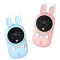 Set Walkie Talkie Design Iepure Copii - XJ11 - Albastru & Roz