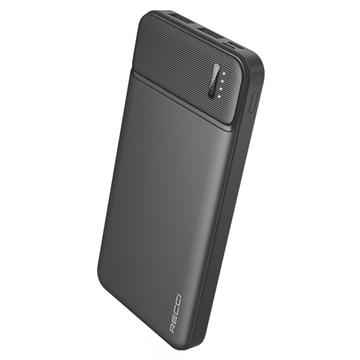 Recci RPB-N16C Ultra-Slim Power Bank 10000mAh - Negru