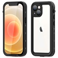 Husă Impermeabilă iPhone 13 Mini - Redpepper Dot+ - IP68 - Gri Închis / Negru