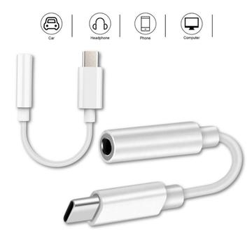 Reekin Adaptor USB-C / 3.5mm de înaltă calitate - Alb