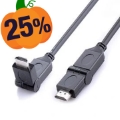 Reekin Cablu HDMI de mare viteză cu Ethernet - Full HD, 270° - 3m