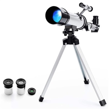 Telescop Refractor cu Trepied - Începători - 90x, 50mm, 390mm