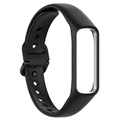 Samsung Galaxy Fit 2 Curea de Schimb din Silicon cu Cadru Integrat (Ambalaj Deschis - Satisfăcător) - Negru