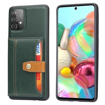 Husă cu Portofel Samsung Galaxy A53 5G - Retro Style - Verde