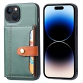 Husă cu Portofel iPhone 15 - Retro Style