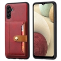 Husă cu Portofel Samsung Galaxy A04s/A13 5G - Retro Style - Roșu