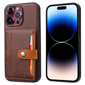 Husă cu Portofel iPhone 15 Pro Max - Retro Style