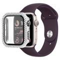 Husă cu Sticlă Temperată Rhinestone Decorative - Apple Watch SE (2022)/SE/6/5/4 - 40mm