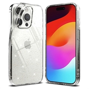 Husă TPU iPhone 15 Pro - Ringke Air Glitter - Transparent