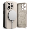 Husă iPhone 15 Pro Max - Ringke Liquid Silicone MagSafe - Piatră