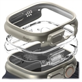 Husă Apple Watch Ultra/Ultra 2 - Ringke Slim - 49mm - 2 Buc. - Clar & Gri Titan