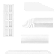 Robot aspirator de ușă Step Ramp pentru Roborock, Roomba, Xiaomi, Ecovacs - Alb