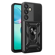 Husă Hibridă Samsung Galaxy S26 cu Inel Rotativ cu Ecran pentru Cameră - Negru