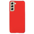 Husă Plastic Cauciucat Samsung Galaxy S21 FE 5G - Roșu