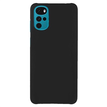 Husă Plastic Cauciucat Motorola Moto G22 - Negru