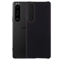 Husă Plastic Cauciucat Sony Xperia 1 III - Negru