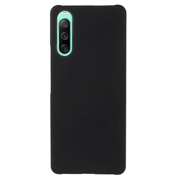 Husă Plastic Cauciucat Sony Xperia 10 IV - Negru