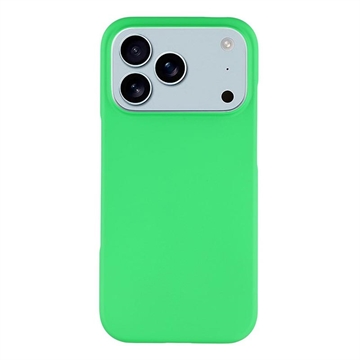 Husă Plastic Cauciucat iPhone 17 Pro - Verde