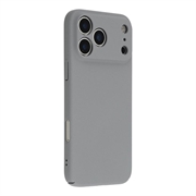 Husă Plastic Cauciucat iPhone 18 Pro Max - Gri Deschis