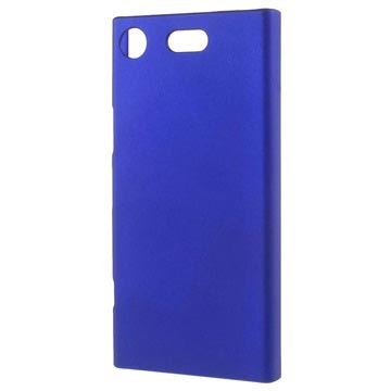 Husă din plastic cauciucat pentru Sony Xperia XZ1 Compact - Albastru închis