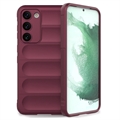 Husă TPU Samsung Galaxy S23 5G - Rugged Serie - Roșu Vin