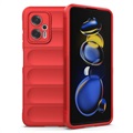 Husă TPU Xiaomi Redmi Note 11T Pro/12T Pro - Rugged Serie - Roșu