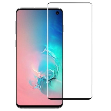 Protector de Ecran pentru Samsung Galaxy S10 - Rurihai Full Cover - Marginea Neagră