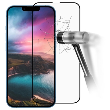 Protector de Ecran pentru iPhone 14 - Rurihai Full Cover - Marginea Neagră