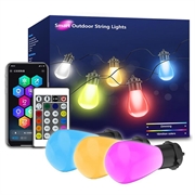 S14 Vintage Lumini inteligente de exterior cu șiruri de lumini 12m - 20 becuri, RGBIC