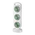 Ventilator de birou S16 cu 3 capete și 3 viteze, baterie de 1200mAh - verde