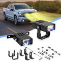 Proiector cu grilă LED S7, 16W – Faza lungă/scurtă, far de ceață, 3 moduri de iluminare – Negru