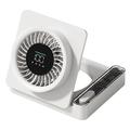 Ventilator de birou pliabil S8 cu temporizator - alb