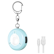 SC300 Alarmă de siguranță personală de 130dB cu lanternă cu lumină stroboscopică LED - Albastră