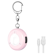 SC300 Alarmă de siguranță personală de 130dB cu lanternă cu lumină stroboscopică LED - roz