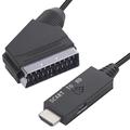 SCART la HDMI Convertor SCART în adaptor audio video HDMI Out pentru HDTV DVD