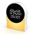 Aparat de sunete pentru somn SM12 cu Bluetooth – Ceas cu alarmă, radio FM, lumină de veghe cu LED – Alb