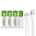 SMARTOOOLS Litiu USB-C Baterie reîncărcabilă AA - 1700mAh - 4 buc.