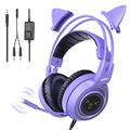 SOMIC G951S E-Sports Gaming Headphone 3.5mm Wired Over-Ear Headset - Violet
