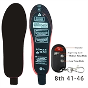 SP-XJ05 Tălpi interioare încălzite cu baterie de 6000mAh, telecomandă fără fir - mărimi 41-46 - negru