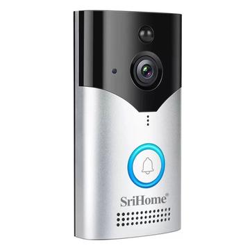 SRIHOME DH002 Sonerie video inteligentă cu detectare a mișcării PIR - negru / argintiu
