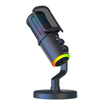 SU9 RGB Gaming Microfon USB cu filtru Pop Mesh - Negru
