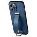 Husă Hibrid cu Curea de Mână iPhone 14 Pro Max - Sulada Fashion - Albastru