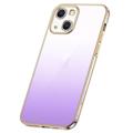 Husă TPU iPhone 14 - Sulada Gradient Plating Frame - Violet