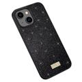 Husă Acoperită iPhone 14 Plus - Sulada Glitter - Negru