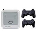 SUPER CONSOLE X Mini consolă de jocuri portabilă cu 2 controlere wireless 3D HD Home Game Box (128GB) - EU Plug